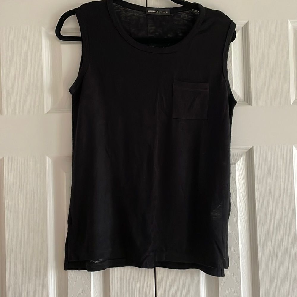 Michelle by Commune Women’s Black Pocket Tank Top